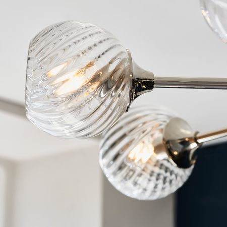 Allegra 8 Pendant Light Bright Nickel