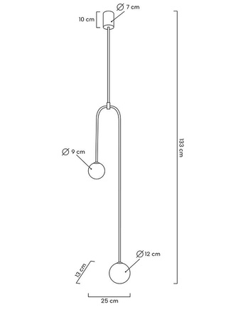 MOOSEE lampa wisząca LOW czarna