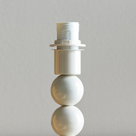 Higgledy Table Lamp Base Gloss Almond White Paint