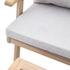 Zestaw ogrodowy MARINA – sofa 2-osobowa + 2 fotele + stolik, drewno akacjowe, 4 osoby