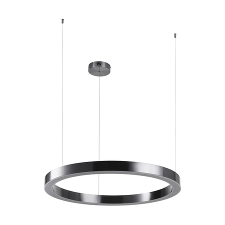 Lampa wisząca CIRCLE 80 cm - LED, ring tytan szczotkowany