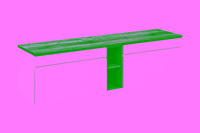 Zestaw meblowy 180cm z blatem