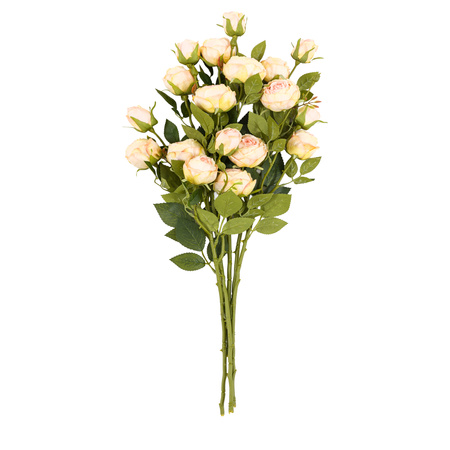 Faux Stem Vintage Rose White 540mm (6pk)