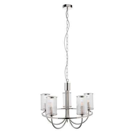 Henbury 5 Pendant Light Bright Nickel