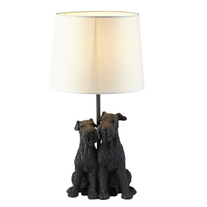 Schnauzer 1 Table Lamp Black