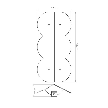 Kinkiet BISCUIT brzoskwiniowy