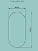 Vitruvit Lustro owalne LED 100x40 cm