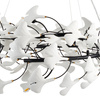 Lampa wisząca BOTANIKA 80 cm -czarna, G9, regulowana, designerska