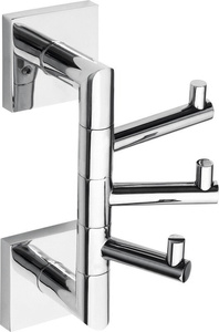 X-SQUARE wieszak potrójny obrotowy, chrom
