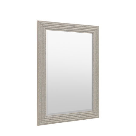 Lustro Whitechapel – srebrne, 77 × 3,5 × 107 cm
