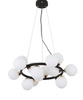 NOWOCZESNA LAMPA WISZĄCA CZARNO-ZŁOTA MARSIADA W15