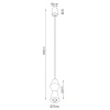 Lampa wisząca KUBBE mała R