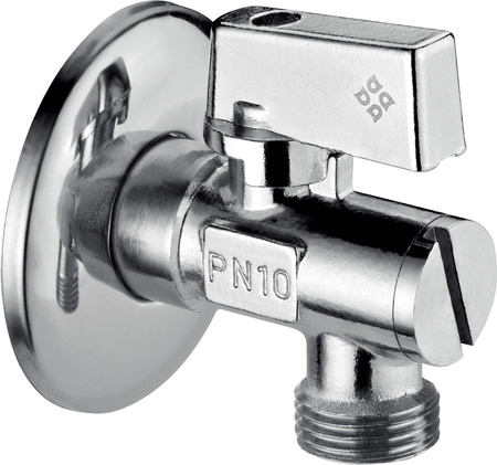Zawór kątowy do podłączenia spłuczki WC 1/2" - 1/2"