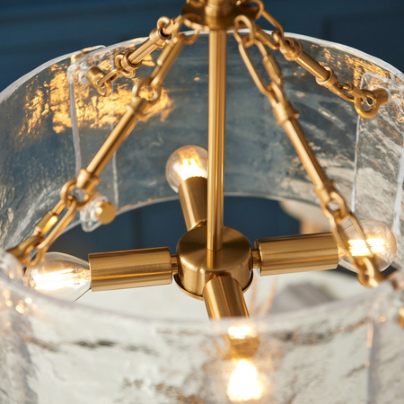Keller 4 Pendant Light Brushed Aged Brass