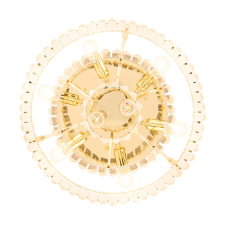 Plafon sufitowy SPLENDORE 50 cm - złoty, kryształowy glamour