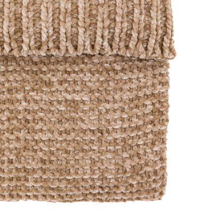 Deco Luxe Chunky Chenille Throw Taupe 1300x1700mm