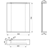 KORIN STRIP lustro z oświetleniem LED 40x70x12cm