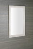 RETRO lustro w drewnianej ramie 70x115cm, starobiałe