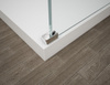 ESCA CHROME jednoczęściowa kabina przysznicowa Walk-In, szkło Marron, 1500 mm