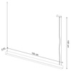 Lampa wisząca PINNE 150 biała 3000K