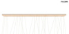 MOOSEE lampa wisząca LIBERTY LINE 8 złota