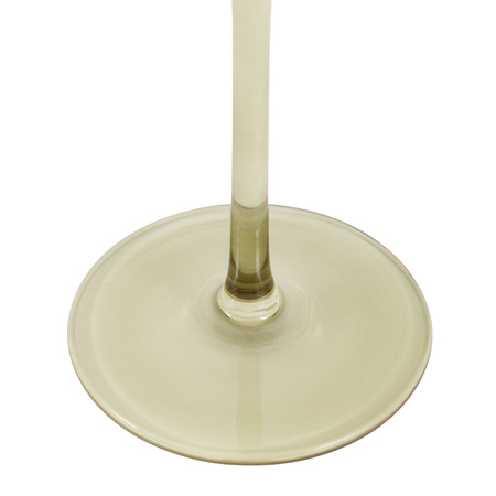 Flute Glass Smokey Green (4pk) 74x74x230mm