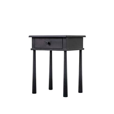 Szafka nocna Wycombe z 1 szufladą, czarna, 500 x 400 x 635 mm