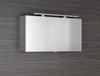 CLOE szafka z lustrem z oświetleniem LED, 100x50x18cm, dąb srebrny