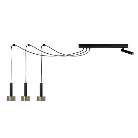 STAMP SPIDER 3 zwis + 1 czarny/złoty szczotkowany