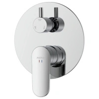 Bateria prysznicowo wannowa podtynkowa trzyfunkcyjna, chrom