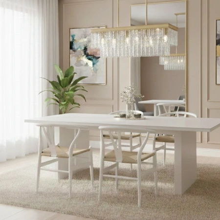 Lampa wisząca ICELAND  100 cm - mosiądz, szkło kryształowe