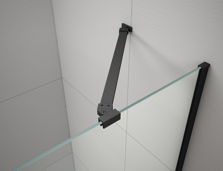 TRINITY BLACK kabina prysznicowa 1200x900mm, szkło czyste, prawe