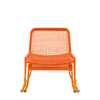 Sassano Lounge Chair with Footstool Orange