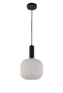 LAMPA WISZĄCA LOFT BIAŁO-CZARNA GATO
