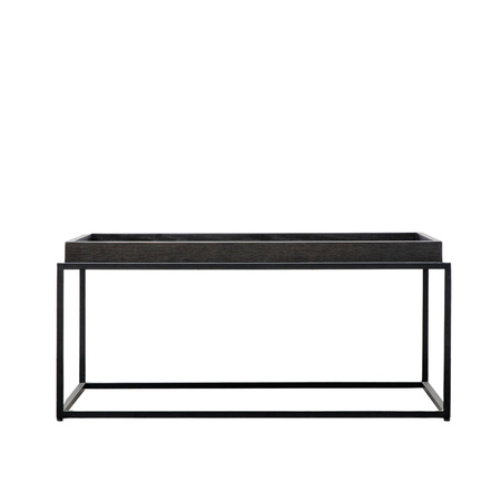 Stolik kawowy Forden Tray, czarny, 900 x 600 x 400 mm
