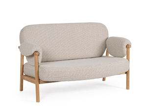 Sofa 2-osobowa BIZZOTTO CALISTA natural – contemporary design, zdejmowane podłokietniki