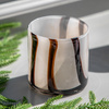 Candy Tealight Holder White&Grey (2pk) 85x85x80mm