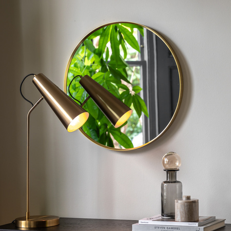 Holworth Round Mirror Gold 600x35x600mm