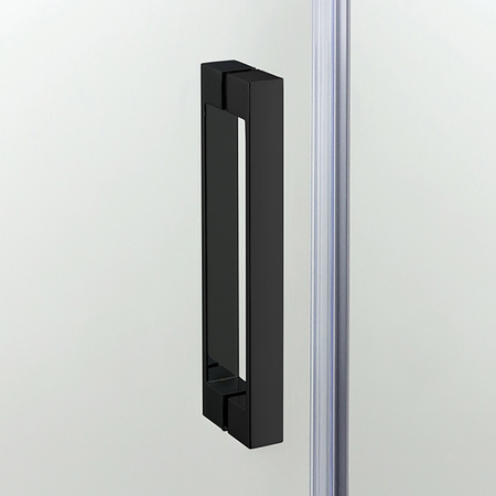KABINA NEW KOMFORT BLACK PIĘCIOKĄTNA U 90x90x195 GRAFIT 8mm ACTIVE SHIELD
