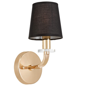 LAMPA ŚCIENNA KINKIET NOWOCZESNY CZARNO-ZŁOTY ORLANDO W1