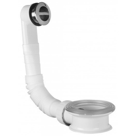 Zestaw przelewowy do umywalek, kratka ABS/chrom