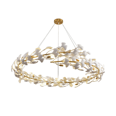Lampa wisząca BOTANIKA złoto biała 150 cm