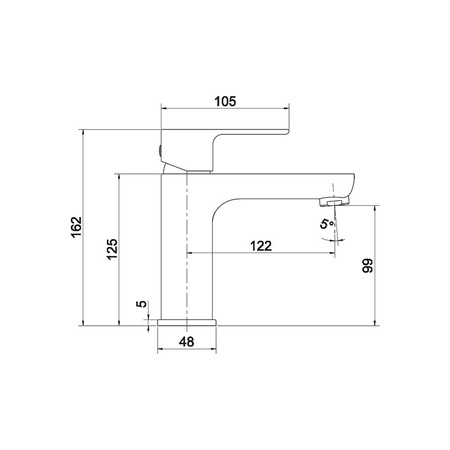 Bateria umywalkowa Aquila Chrome