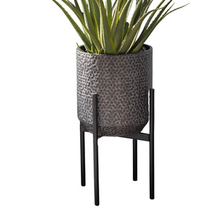 Metalowa donica Anders, czarna, 260 x 510 mm