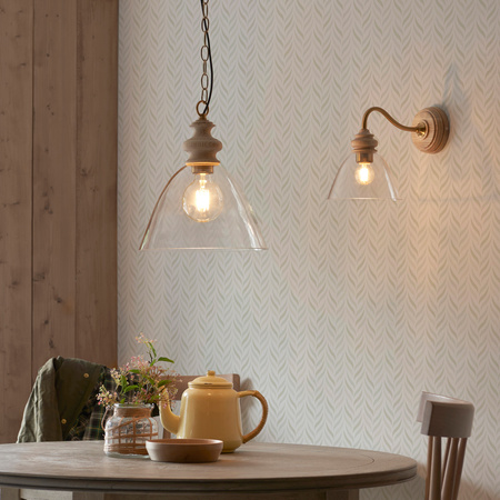 Cotswold 1 Pendant Light Natural Ash