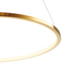 Lampa wisząca CIRCLE SLIM 60 cm - LED, ring złoty