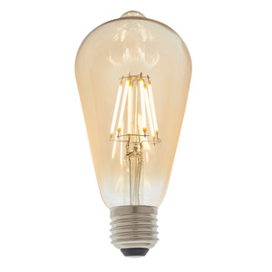 E27 LED Filament Pear 140x64mm Amber Glass D