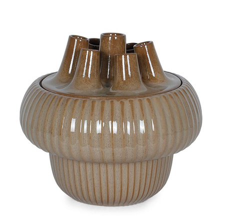 Wazon dekoracyjny BIZZOTTO OLYSSIA H25,5 – taupe, kamionka