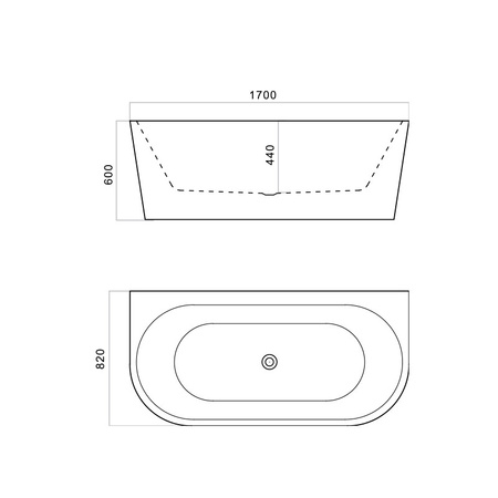 Wanna wolnostojąca przyścienna Caldera 2.0 1700