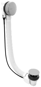 Zestaw odpływowy z korkiem automatycznym, długość 800mm, korek 72mm, chrom